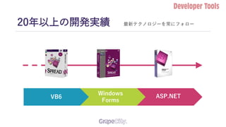 20年以上の開発実績 最新テクノロジーを常にフォロー
VB6
Windows
Forms
ASP.NET
 