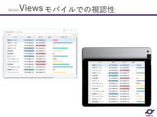 モバイルでの視認性Spread.Views
 
