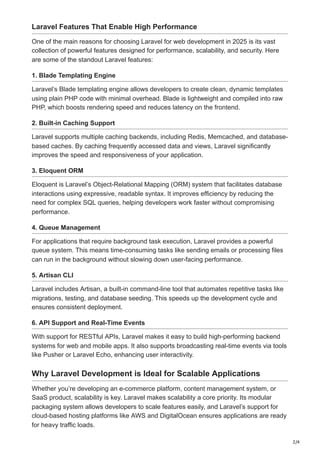 Laravel for Web Development in 2025 | High Performance Apps | PDF