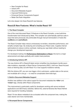 What's New in ReactJS Latest Version – Key Features and Developer ...