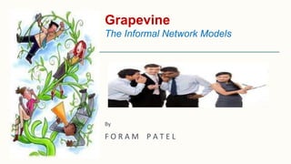 Grapevine
The Informal Network Models
By
F O R A M P A T E L
 