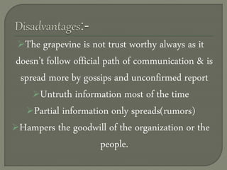 Grapevine communication | PPTX