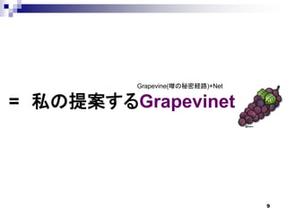 Grapevine(gܽU·)+Net


= ˽᰸Grapevinet




                                  9
 