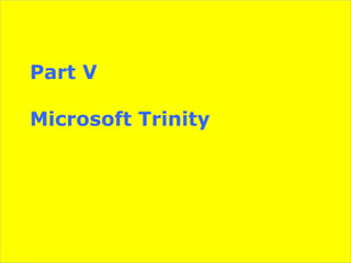 Part V
Microsoft Trinity

 