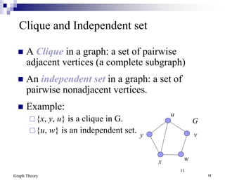 graph theory in applied mathematics with example | PPT