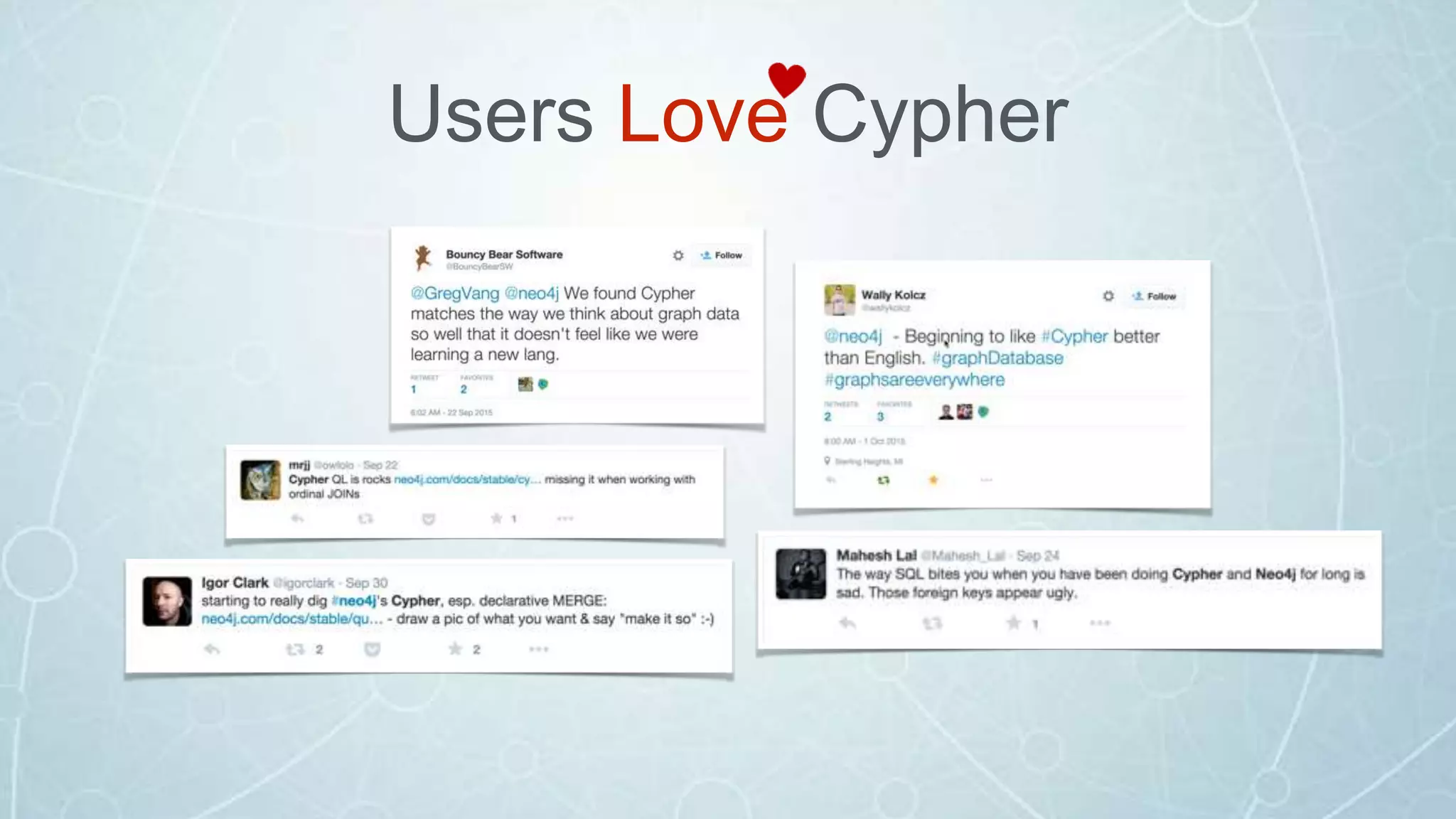 Users Love Cypher
 