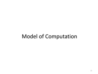 Model of Computation
21
 