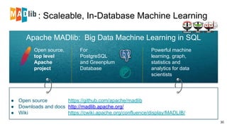 Graph Analytics with Greenplum and Apache MADlib | PDF
