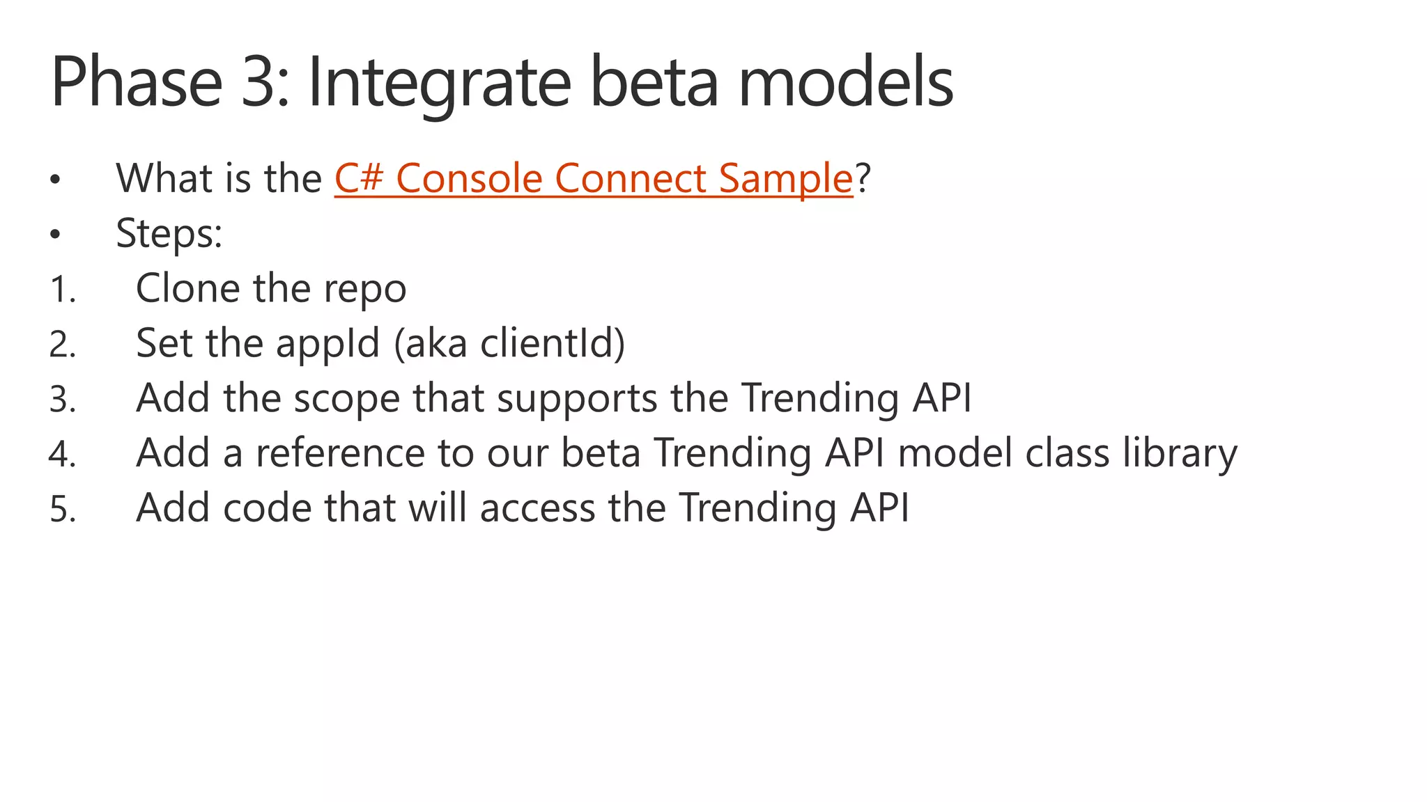 C# Console Connect Sample
 