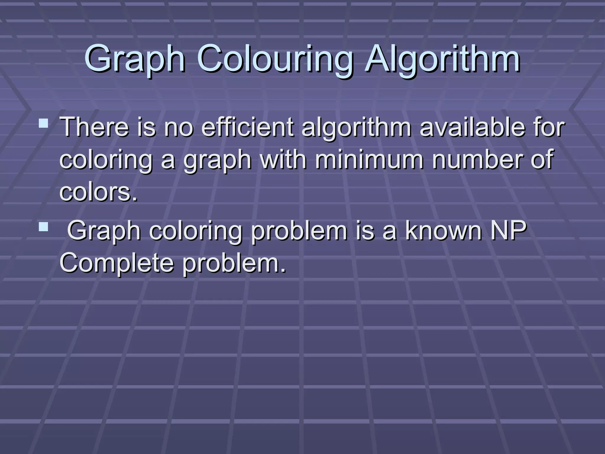 Graph colouring | PPT