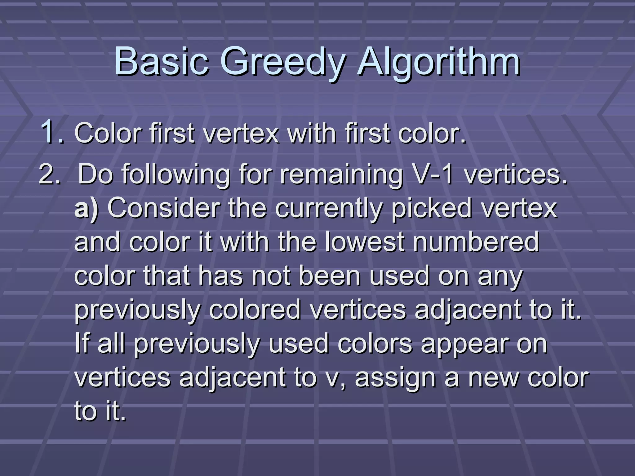 Graph Coloring : Greedy Algorithm & Welsh Powell Algorithm | PPT