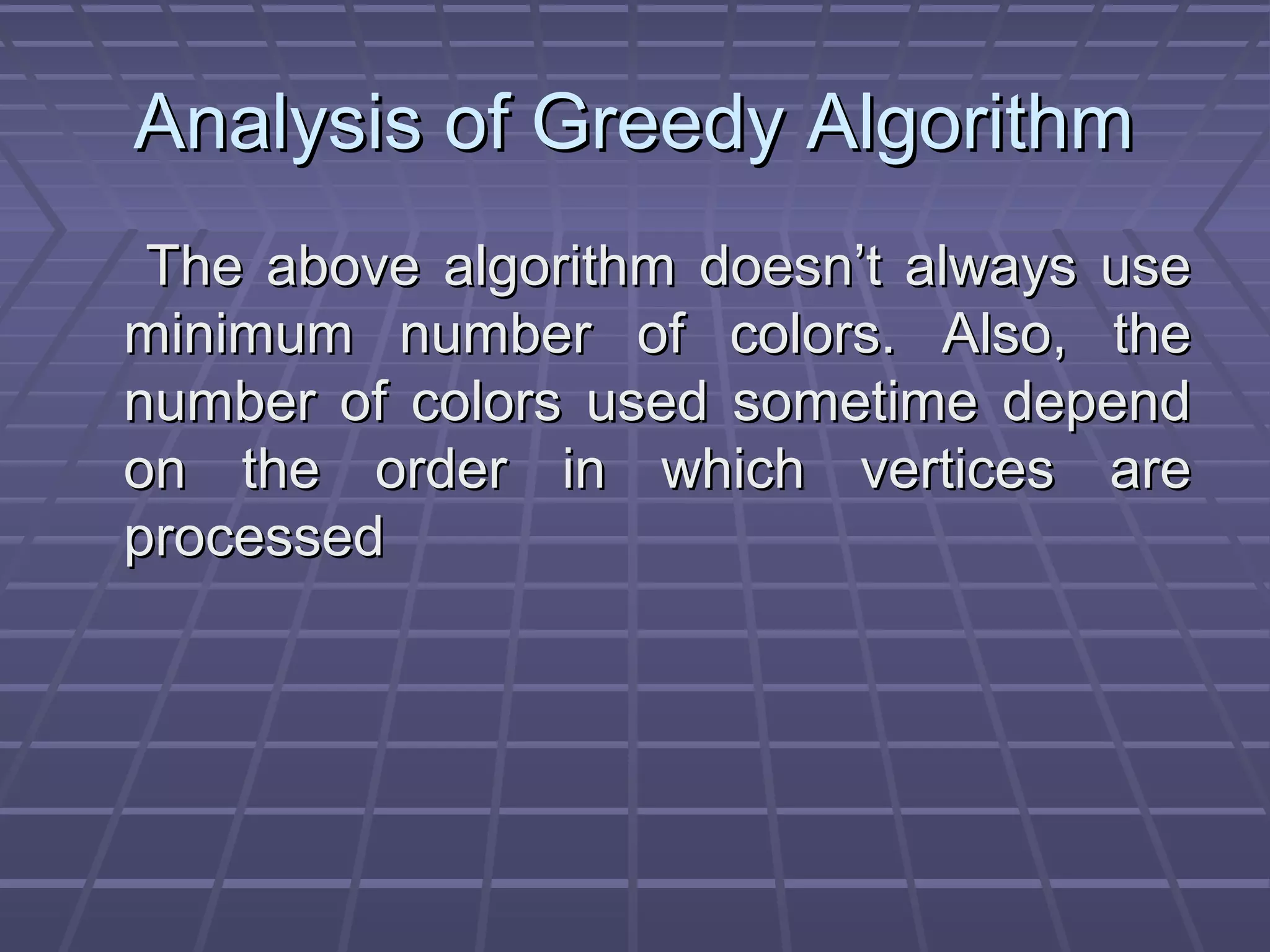 Graph Coloring : Greedy Algorithm & Welsh Powell Algorithm | PPT