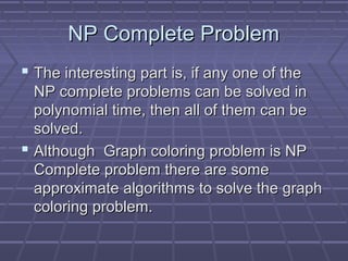 Graph Coloring : Greedy Algorithm & Welsh Powell Algorithm | PPT