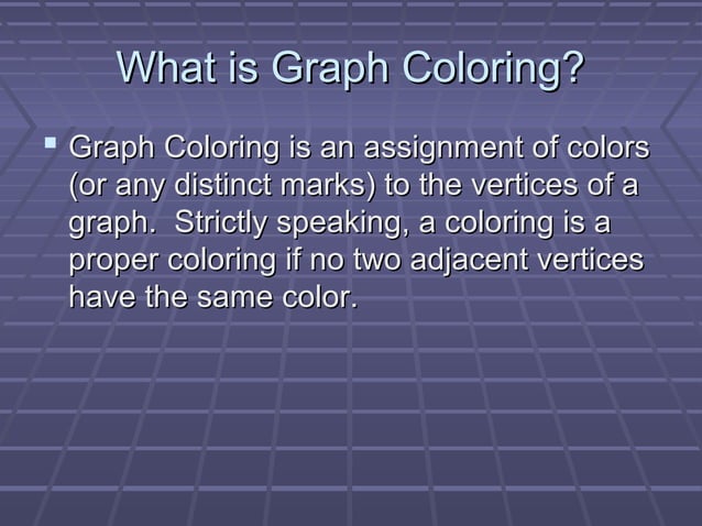 Graph Coloring : Greedy Algorithm & Welsh Powell Algorithm | PPT