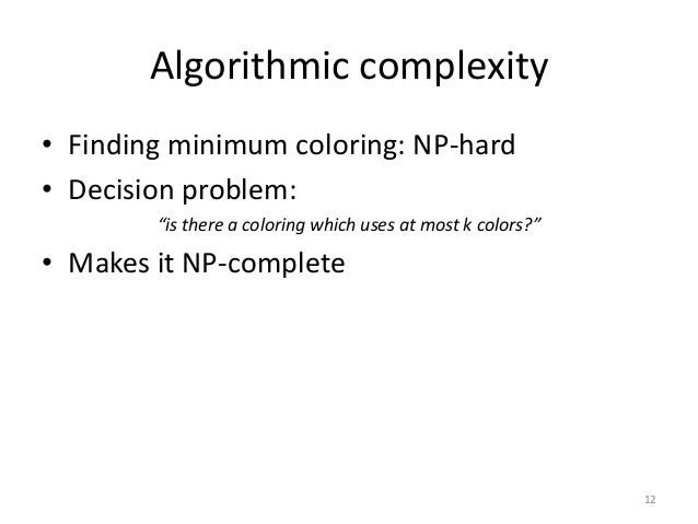 np complete coloring k applications coloring and Graph