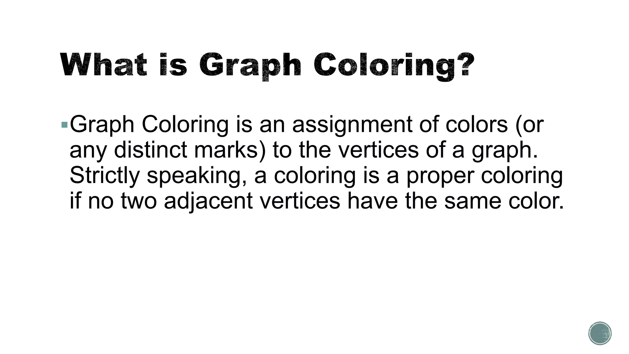Graph coloring Algorithm | PPT