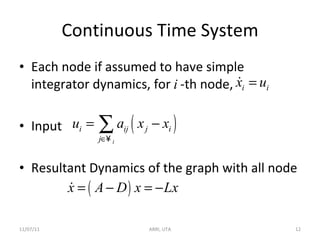Continuous Node Graph Consensus: A Review | PPT