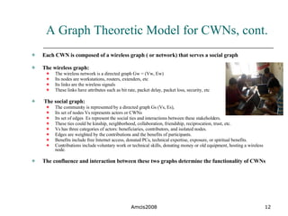 Graph Theoretic Model for Community Wireless Networks | PPT