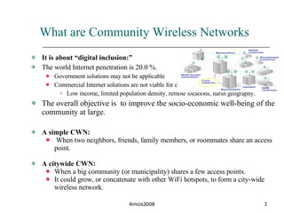Graph Theoretic Model for Community Wireless Networks | PPT