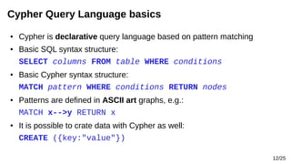 Cypher Example Graph Database Graph databases | ODP