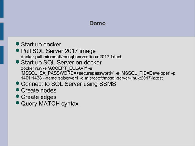 Graph databases and SQL Server 2017 | PPT | Free Download
