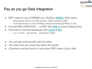 Graph databases & data integration - the case of RDF | PDF