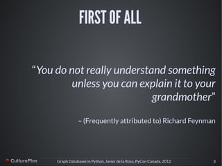 Graph Databases in Python (PyCon Canada 2012) | PDF