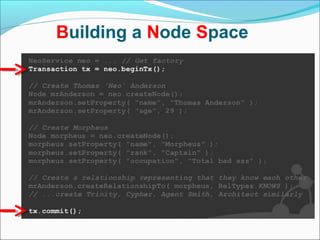 Building a Node Space
 