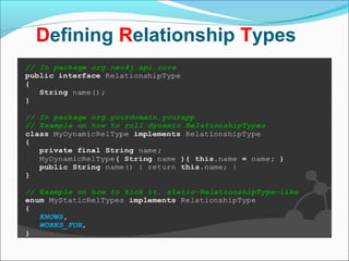 Defining Relationship Types
 