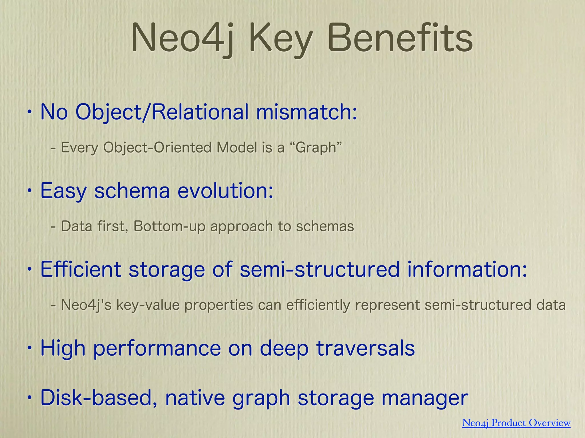 Neo4j Product Overview
 