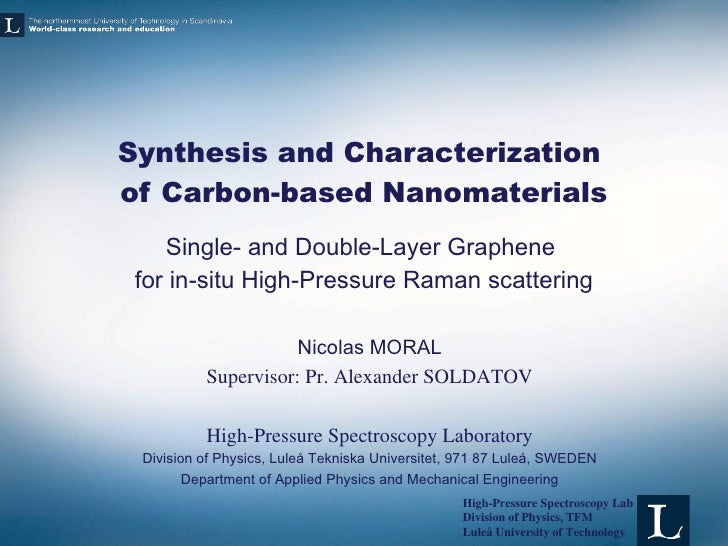 Master thesis graphene