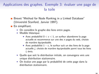 Theorie des graphes. Exemple 2: Coloriage de graphe. 
Allouer des frequences GSM correspond a colorier les sommets 
d'un graphe. 
I sommets: des emetteurs radio. 
I ar^ete entre u et v: le signal de u perturbe v ou 
reciproquement. 
I couleur: frequence radio. 
Le probleme de coloriage d'un graphe: colorier les sommets 
d'un graphe de telle sorte qu'il n'y ait aucune ar^ete entre deux 
sommets d'une m^eme couleur. 
Un coloriage avec 4 couleurs 
12 
 
