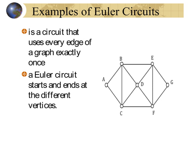 Graph: Euler path and Euler circuit | PPT