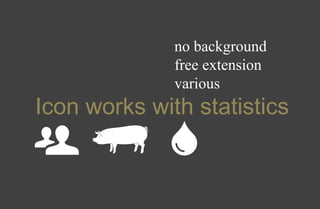 Icon works with statistics
no background
free extension
various
 