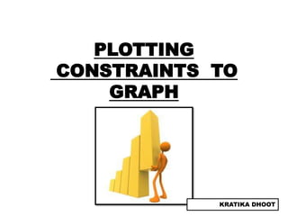 PLOTTING
CONSTRAINTS TO
    GRAPH




            KRATIKA DHOOT
 