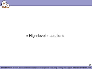 « High-level » solutions 