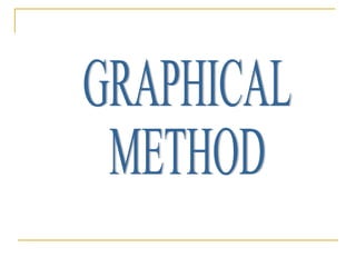 GRAPHICAL METHOD 