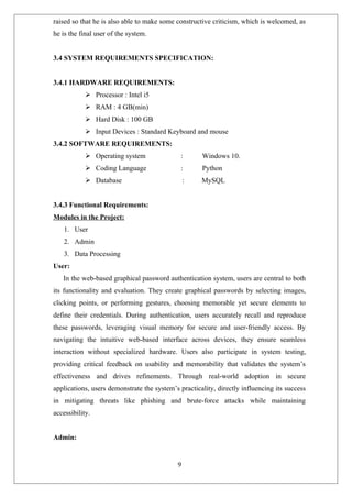 graphical password authentical using machine learning document | DOC