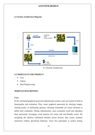 graphical password authentical using machine learning document | DOC