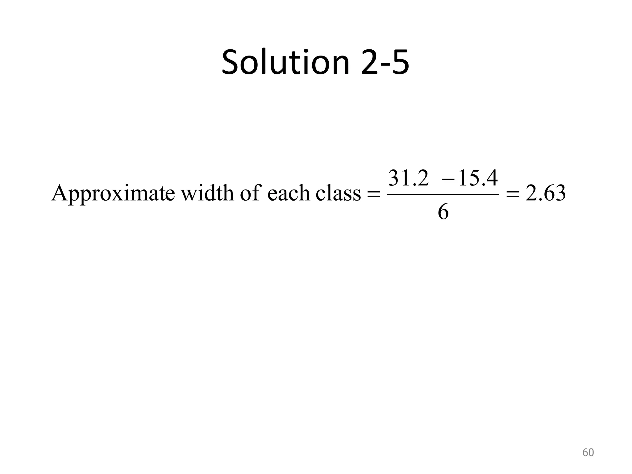 Solution 2-5 
