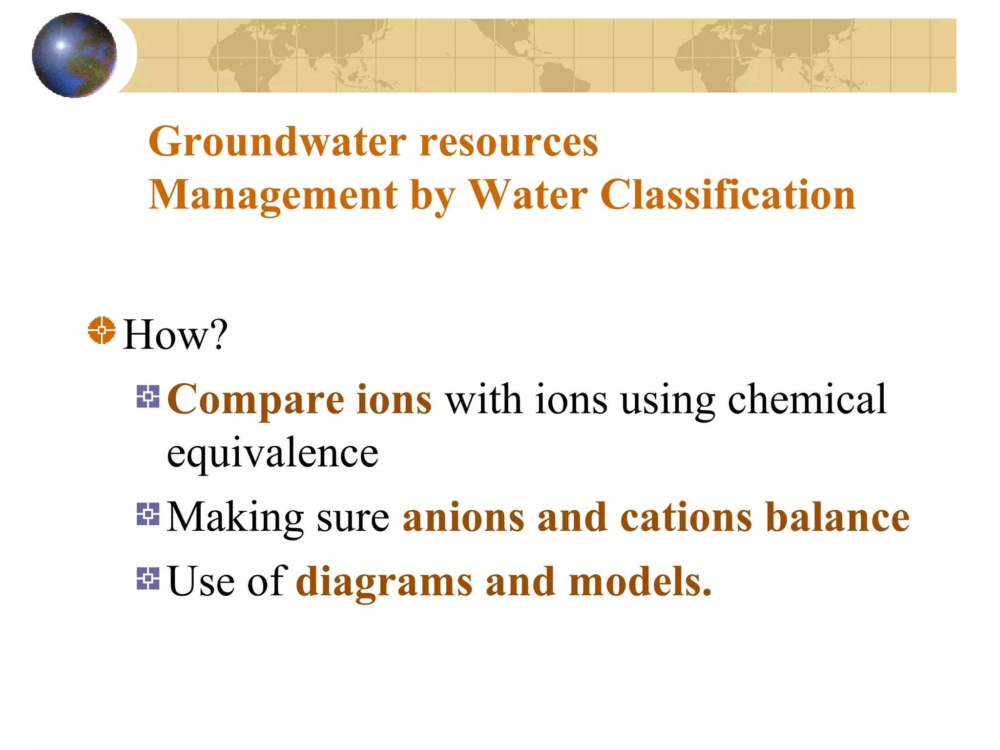 Graphical presentation and classification for assessment of Ground ...