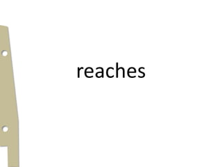 reaches
 