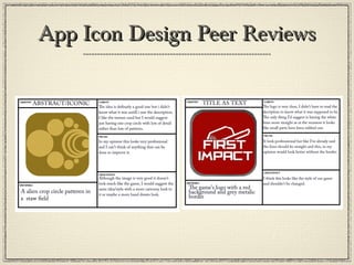App Icon Design Peer ReviewsApp Icon Design Peer Reviews
 