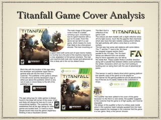 Titanfall Game Cover AnalysisTitanfall Game Cover Analysis
 