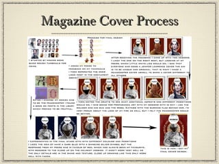 Magazine Cover ProcessMagazine Cover Process
 