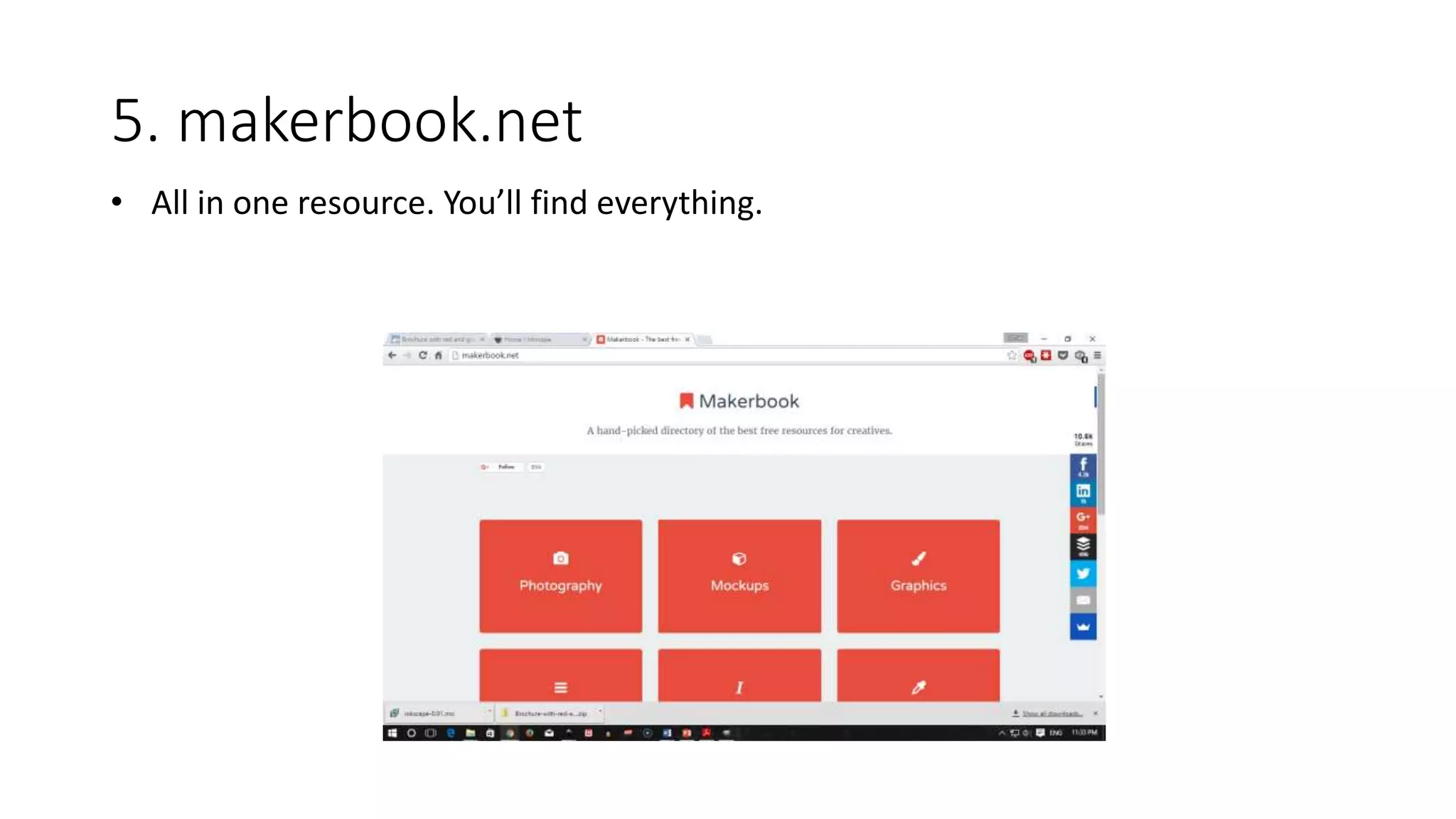 5. makerbook.net
• All in one resource. You’ll find everything.
 