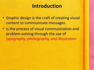 Graphic design in VISCOM | PPTX