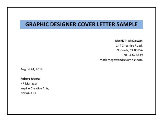 graphic designer cover letter