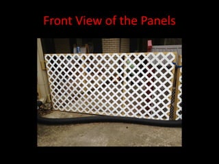 Front View of the Panels
 