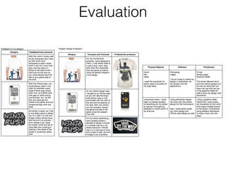 Evaluation
 